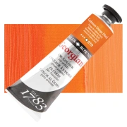 Daler-Rowney Georgian – farba olejna 38 ml, 619 Cadmium Orange Hue – tubka na tle koloru