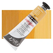 Daler-Rowney Georgian – farba olejna 38 ml, 663 Yellow Ochre – tubka na tle koloru