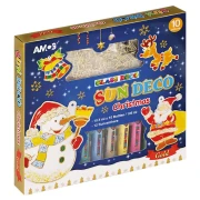 AMOS Sun Deco Christmas – zestaw 10 farb i 12 witrażyków