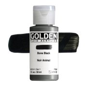 Golden Fluid Acrylics: 2010 Bone Black 30ml