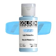 Golden Fluid Acrylics: 2377 Light Phthalo Blue 30ml