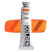 Golden Heavy Body Acrylics: 4630 Fluorescent Orange 59ml