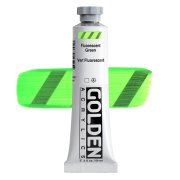 Golden Heavy Body Acrylics: 4620 Fluorescent Green 59ml