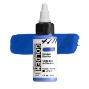 Golden High Flow Acrylics: 8526 Cerulean Blue 30ml