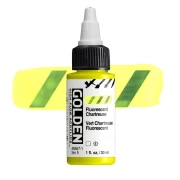 Golden High Flow Acrylics: 8567 Fluorescent Chartreuse 30ml