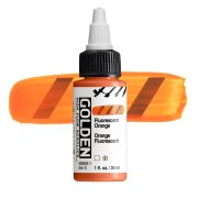 Golden High Flow Acrylics: 8569 Fluorescent Orange 30ml