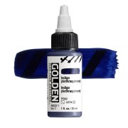 Golden High Flow Acrylics: 8522 Indigo (Anthraquinone Blue) 30ml