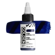 Golden High Flow Acrylics: 8522 Indigo (Anthraquinone Blue) 30ml