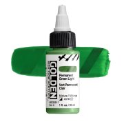 Golden High Flow Acrylics: 8535 Permanent Green Light 30ml