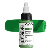 Golden High Flow Acrylics: 8535 Permanent Green Light 30ml