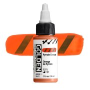 Golden High Flow Acrylics: 8539 Pyrrole Orange 30ml