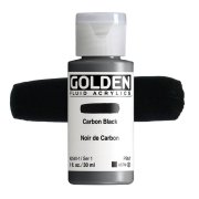 Golden Fluid Acrylics: 2040 Carbon Black 30ml