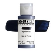 Golden Fluid Acrylics: 2240 Payne's Grey 30ml