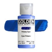 Golden Fluid Acrylics: 2420 Primary Cyan 30ml