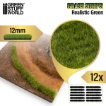 Green Stuff World Paski Trawy 12mm Realistic Green