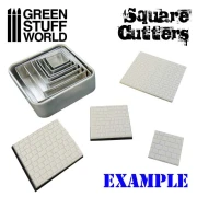 Green Stuff World stainless squared cutters - Wykrojniki