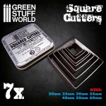 Green Stuff World stainless squared cutters - Wykrojniki