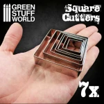 Green Stuff World stainless squared cutters - Wykrojniki