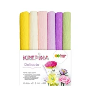 Happy Color Delicate – zestaw sześciu rolek krepiny florystycznej