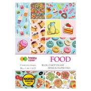 Happy Color Food – okładka bloku z motywami