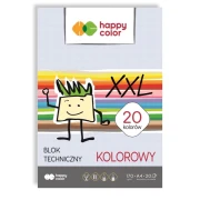 HAPPY COLOR blok techniczny kolorowy A3 XXL 20 kartek