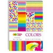 Blok z motywami A4 – Happy Color - Colors 80g, 15 arkuszy
