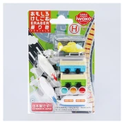 Iwako Pojazdy – zestaw gumek puzzle w blistrze