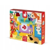 JANOD PUZZLE SENSORYCZNE ZWIERZĘTA DOMOWE 