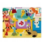 JANOD PUZZLE SENSORYCZNE ZWIERZĘTA DOMOWE 