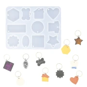 Jesmonite Forma Silikonowa 15,6cm x 12,1cm x 0,7cm - Keychains