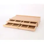 Kasetka drewniana dwie szuflady
