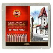 KOH-I-NOOR GIOCONDA PASTELE W OŁÓWKU 8828 24 SZTUK