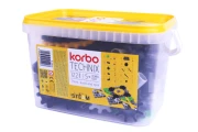 KORBO Technix 122 – klocki konstrukcyjne, 122 elementów