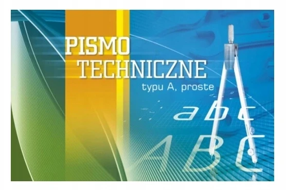 Blok do nauki pisma technicznego typu A – pismo proste, format A4