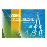 Blok do nauki pisma technicznego typu A – pismo proste, format A4