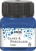 KREUL Glass & Porcelain Clear – ciemnoniebieski, 20 ml