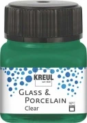 KREUL Glass & Porcelain Clear – ciemnozielony, 20 ml