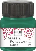 KREUL Glass & Porcelain Classic – ciemnozielony, 20 ml