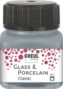 KREUL Glass & Porcelain Classic – metaliczne srebro, 20 ml