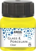 KREUL Glass & Porcelain Clear – żółty, 20 ml