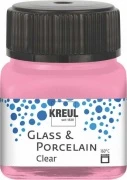 KREUL Glass & Porcelain Clear – różowy, 20 ml
