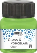 KREUL Glass & Porcelain Clear – zieleń jabłkowa, 20 ml