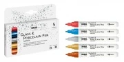 KREUL Glass & Porcelain Pen Metallic Medium 5szt