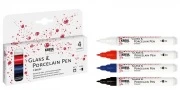KREUL Glass & Porcelain Pen Classic 4szt