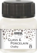 KREUL Glass & Porcelain Chalky – White Cotton, 20 ml