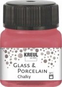 KREUL Glass & Porcelain Chalky – Cozy Red, 20 ml
