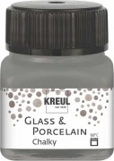 KREUL Glass & Porcelain Chalky – Smoky Stone, 20 ml