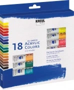KREUL el Greco Acrylic – zestaw 18 tub po 12 ml