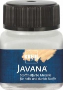 KREUL Javana Metallic – srebrna, 20 ml