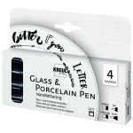 KREUL Glass & Porcelain Pen Handlettering – zestaw 4 markerów